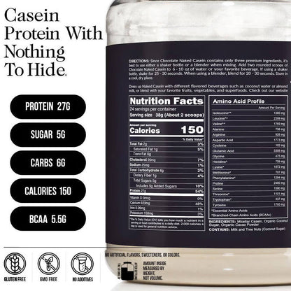Chocolate Casein Protein Powder - Chocolate, Slow Digesting Night Protein