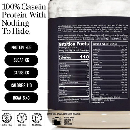 Micellar Casein Protein Powder - Unflavored, Slow Digesting Night Protein