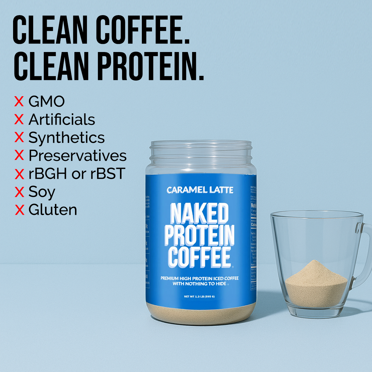 Caramel Latte Protein Iced Coffee - Caramel Latte, Clean Everyday Nutrition