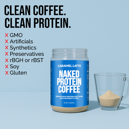 Caramel Latte Protein Iced Coffee - Caramel Latte, Clean Everyday Nutrition