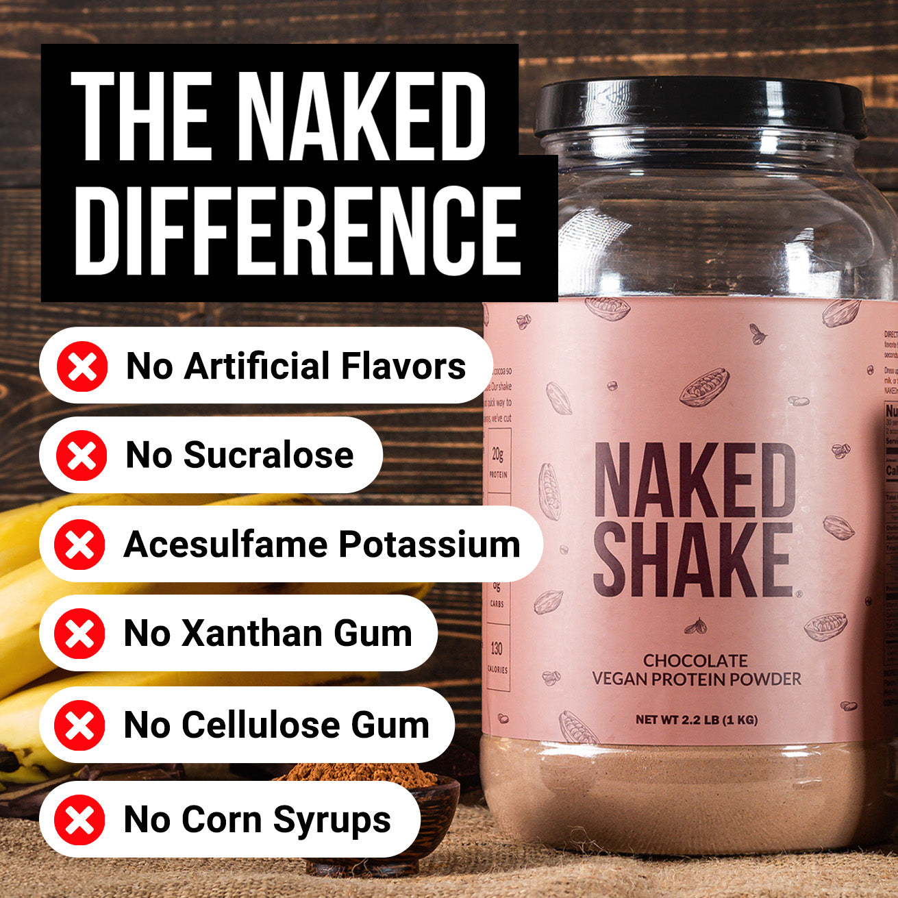 Chocolate Protein Shake - Chocolate, Clean Everyday Nutrition