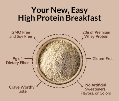 Chocolate Peanut Butter Banana Protein Oats - Chocolate PB Banana, Clean Everyday Nutrition