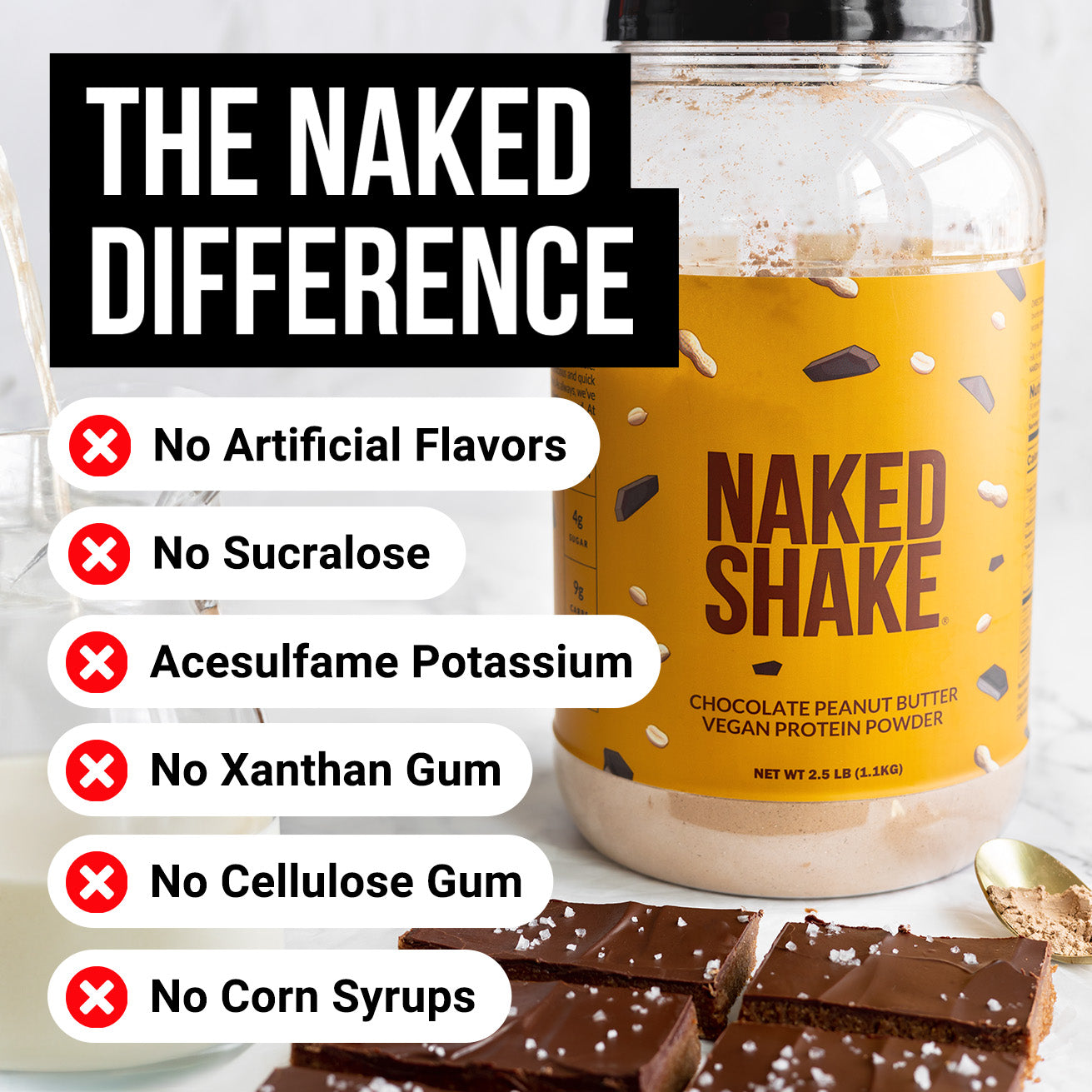 Chocolate PB Protein Shake - Chocolate Peanut Butter, Clean Everyday Nutrition
