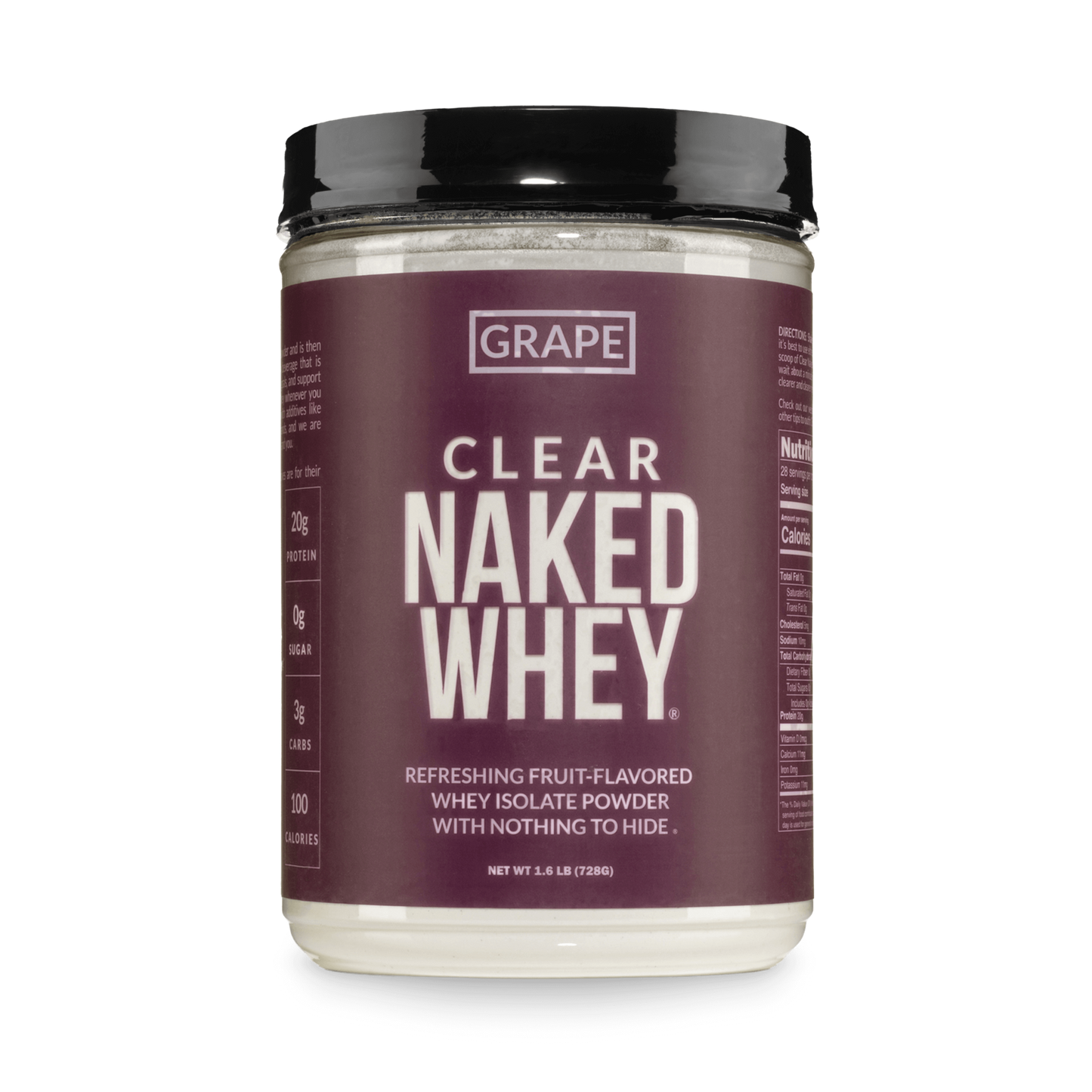 Grape Whey Protein Isolate - Grape, Clean Daily Protein Support