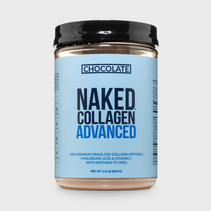 Chocolate Collagen Peptides with Hyaluronic Acid - Chocolate Advanced Collagen Peptides, Skin Hair Joint Support