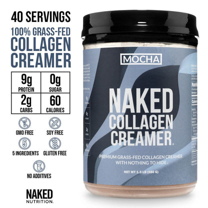 Mocha Coffee Creamer - Mocha Collagen Creamer, Skin Hair Joint Support