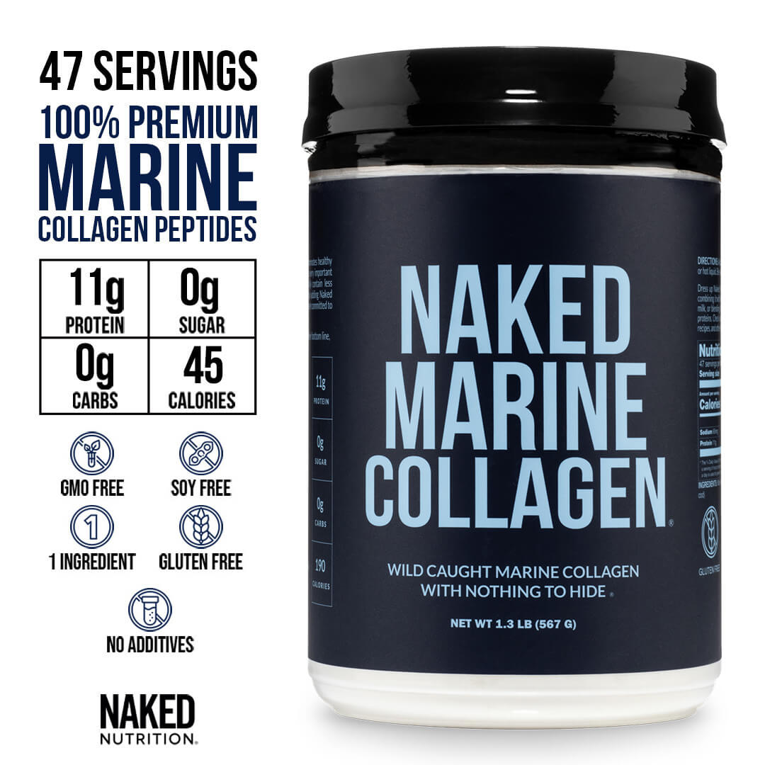 Marine Collagen Peptides Protein Powder - Marine Collagen, Skin Hair Joint Support