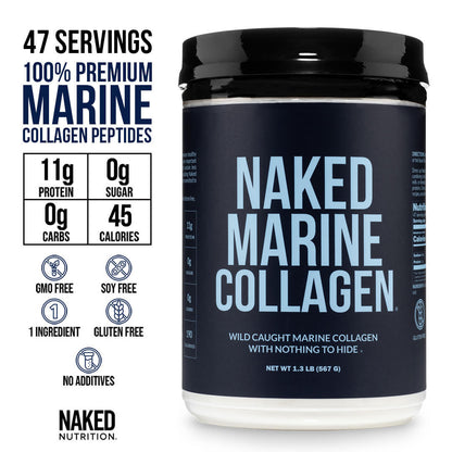 Marine Collagen Peptides Protein Powder - Marine Collagen, Skin Hair Joint Support