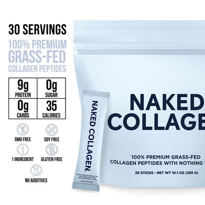 Collagen Peptides Packets - Stick Packs, Skin Hair Joint Support