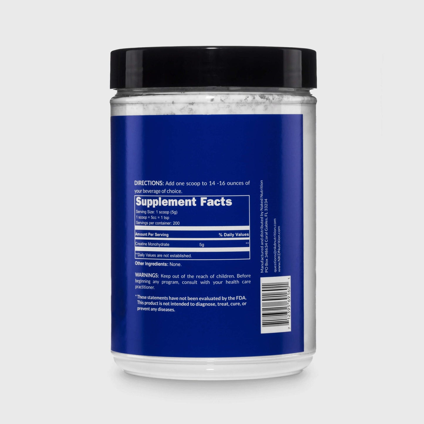 Creatine Monohydrate Powder - Unflavored, Strength And Performance Support