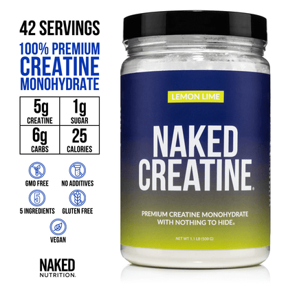 Lemon Lime Creatine Monohydrate Powder - Lemon Lime, Strength And Performance Support