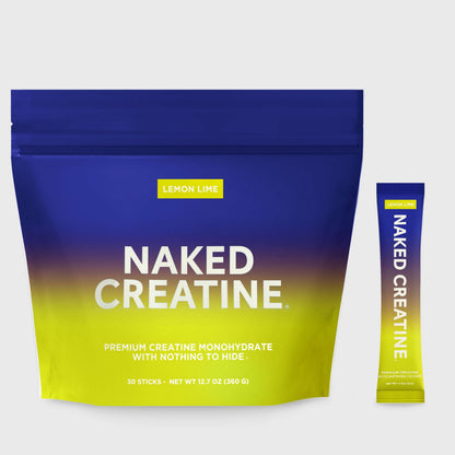 Lemon Lime Creatine Travel Packs - Lemon Lime Sticks, Strength And Performance Support