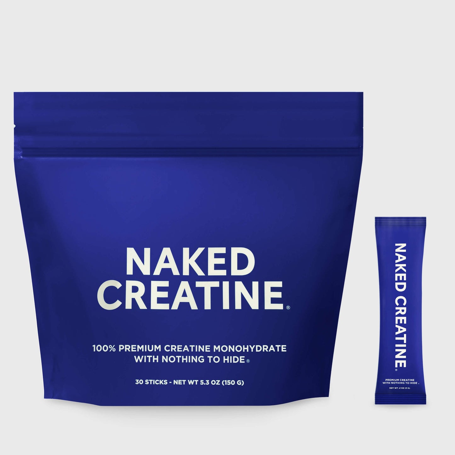 Creatine Travel Packets - Unflavored Sticks, Strength And Performance Support
