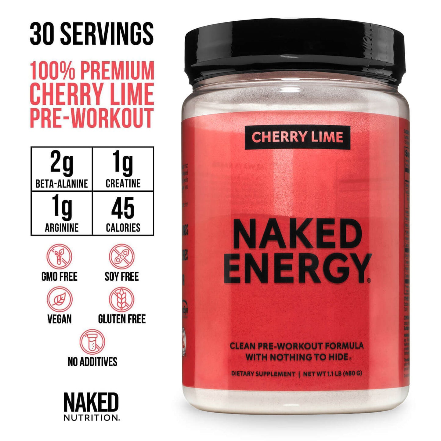 Cherry Lime Pre Workout Supplement - Cherry Lime, Clean Energy Training Support