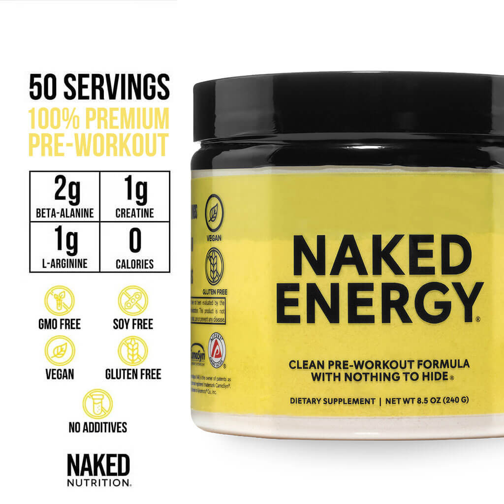 Pre Workout Supplement - Unflavored, Clean Energy Training Support