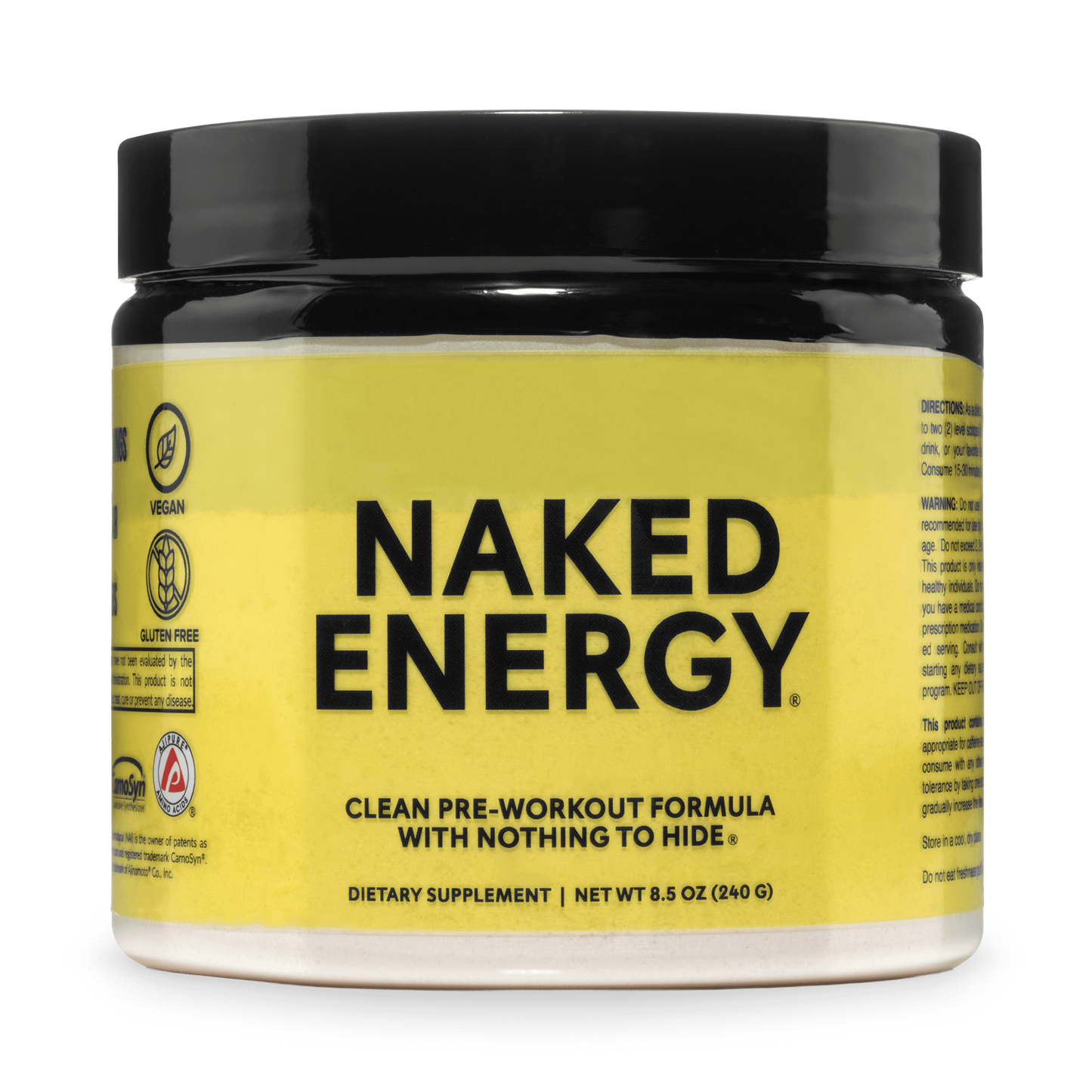 Pre Workout Supplement - Unflavored, Clean Energy Training Support