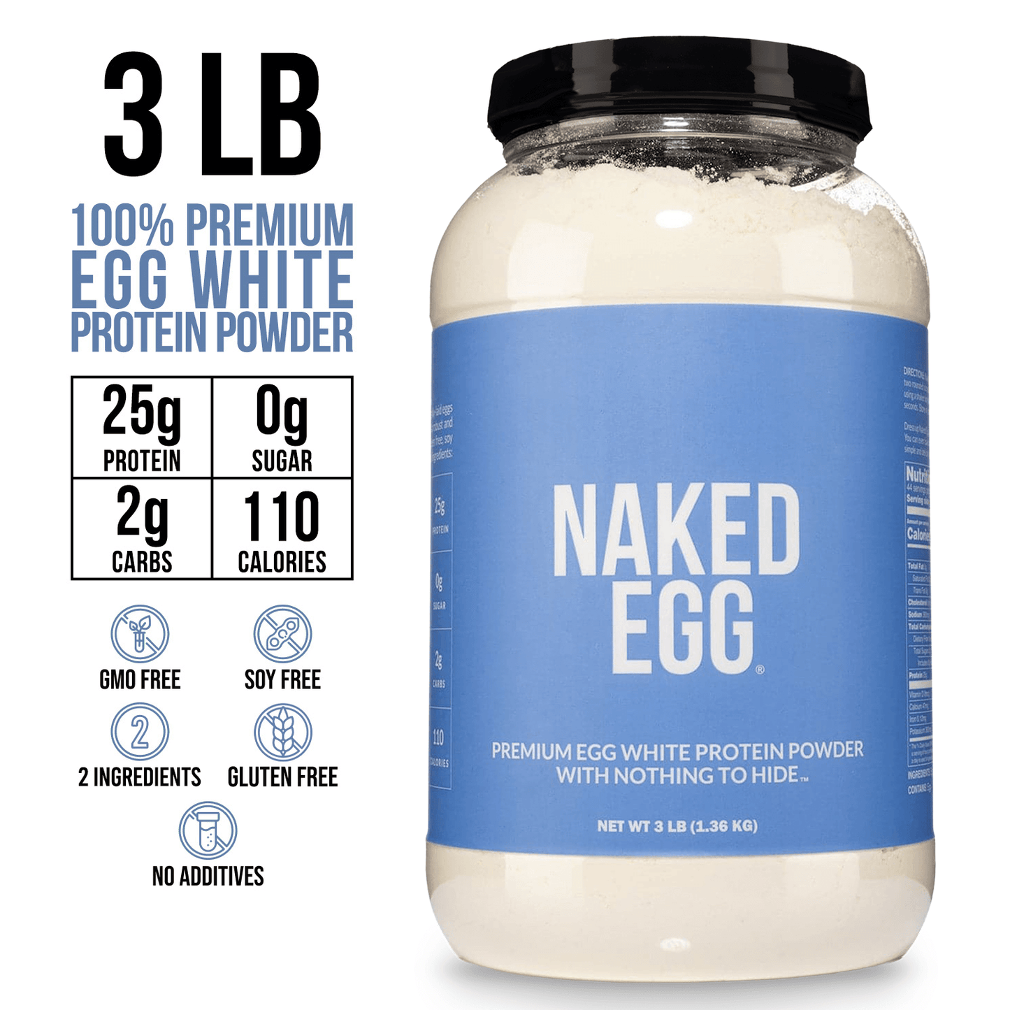 Egg White Protein Powder, Clean Daily Nutrition Powder