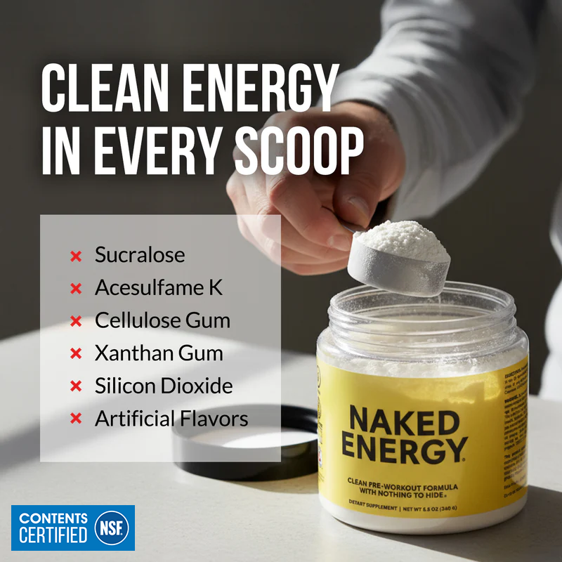 Pre Workout Supplement - Unflavored, Clean Energy Training Support