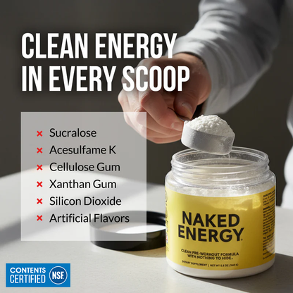 Pre Workout Supplement - Unflavored, Clean Energy Training Support