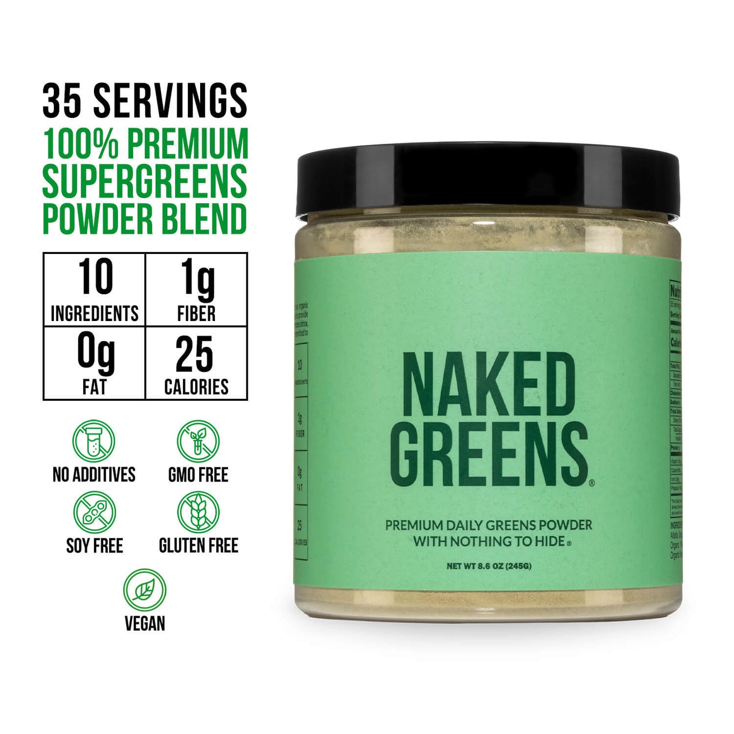 Green Superfood Powder, Clean Daily Nutrition Powder