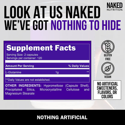 Glutamine Capsules - Capsules, Clean Everyday Nutrition