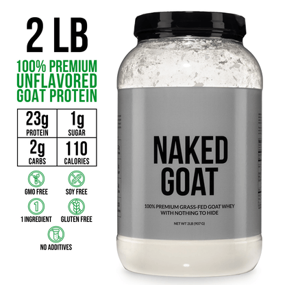 Goat Whey Protein Powder - Unflavored, Clean Daily Protein Support