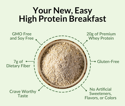 Green Apple Cinnamon Protein Oats - Green Apple Cinnamon, Clean Everyday Nutrition