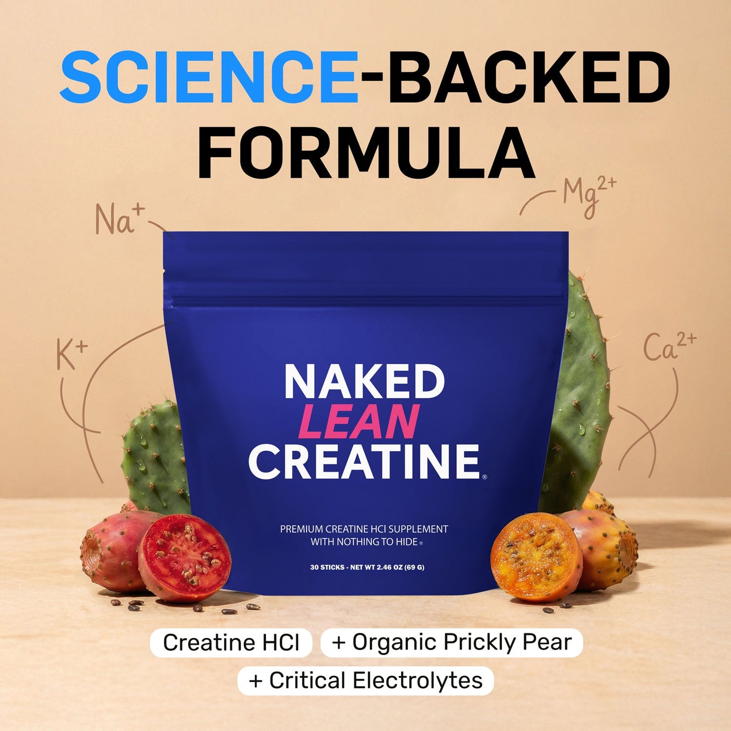 Creatine HCl Travel Packets - Stick Packs, Strength And Performance Support