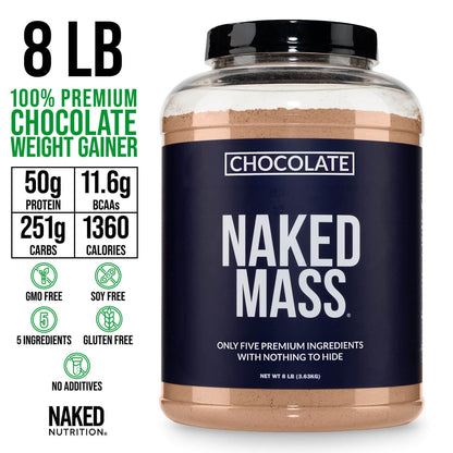 Chocolate Mass Gainer Protein Supplement - Chocolate, High Calorie Muscle Support
