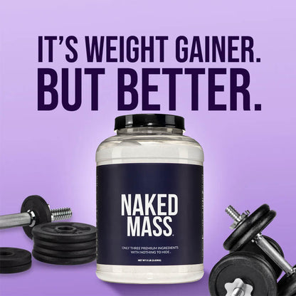 Mass Gainer Protein Supplement - Unflavored, High Calorie Muscle Support