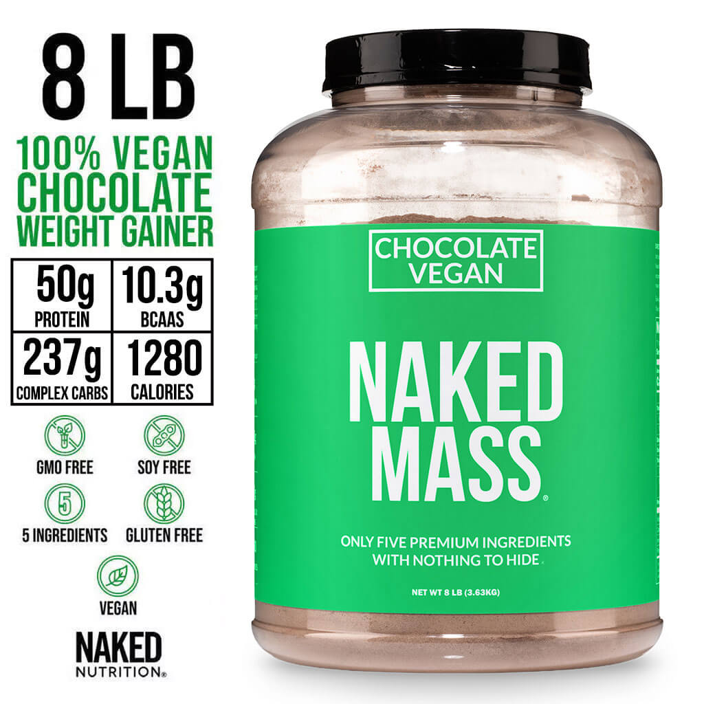 Chocolate Vegan Mass Gainer Supplement - Chocolate (Vegan), High Calorie Muscle Support