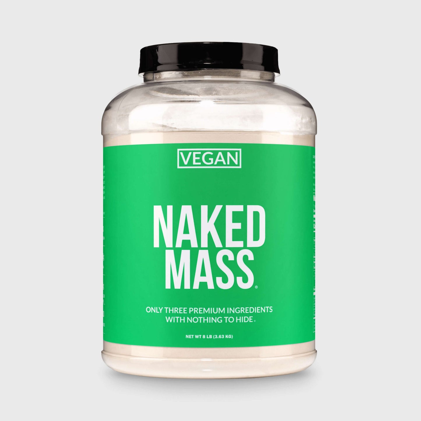 Vegan Mass Gainer Supplement - Unflavored (Vegan), High Calorie Muscle Support