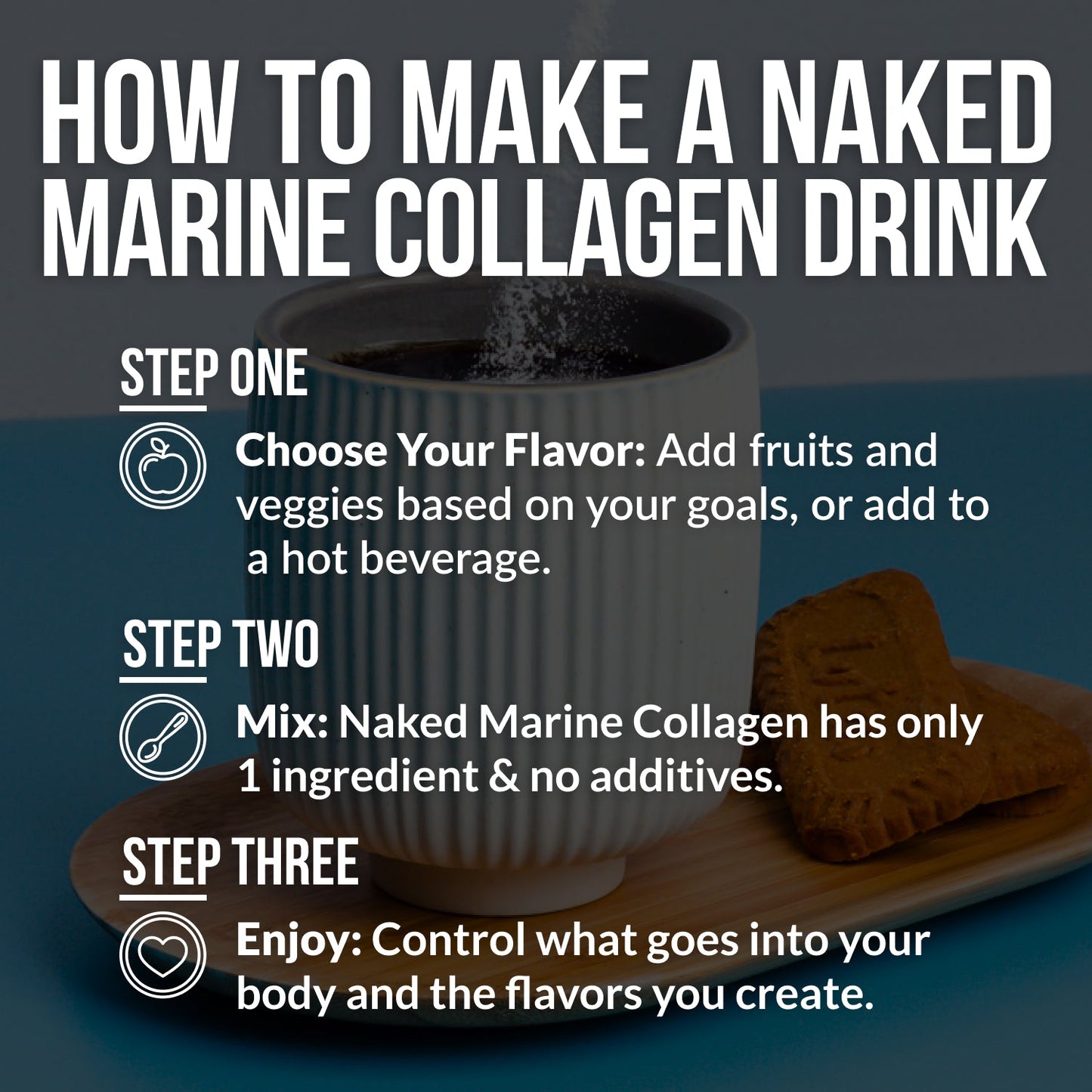 Marine Collagen Peptides Protein Powder - Marine Collagen, Skin Hair Joint Support