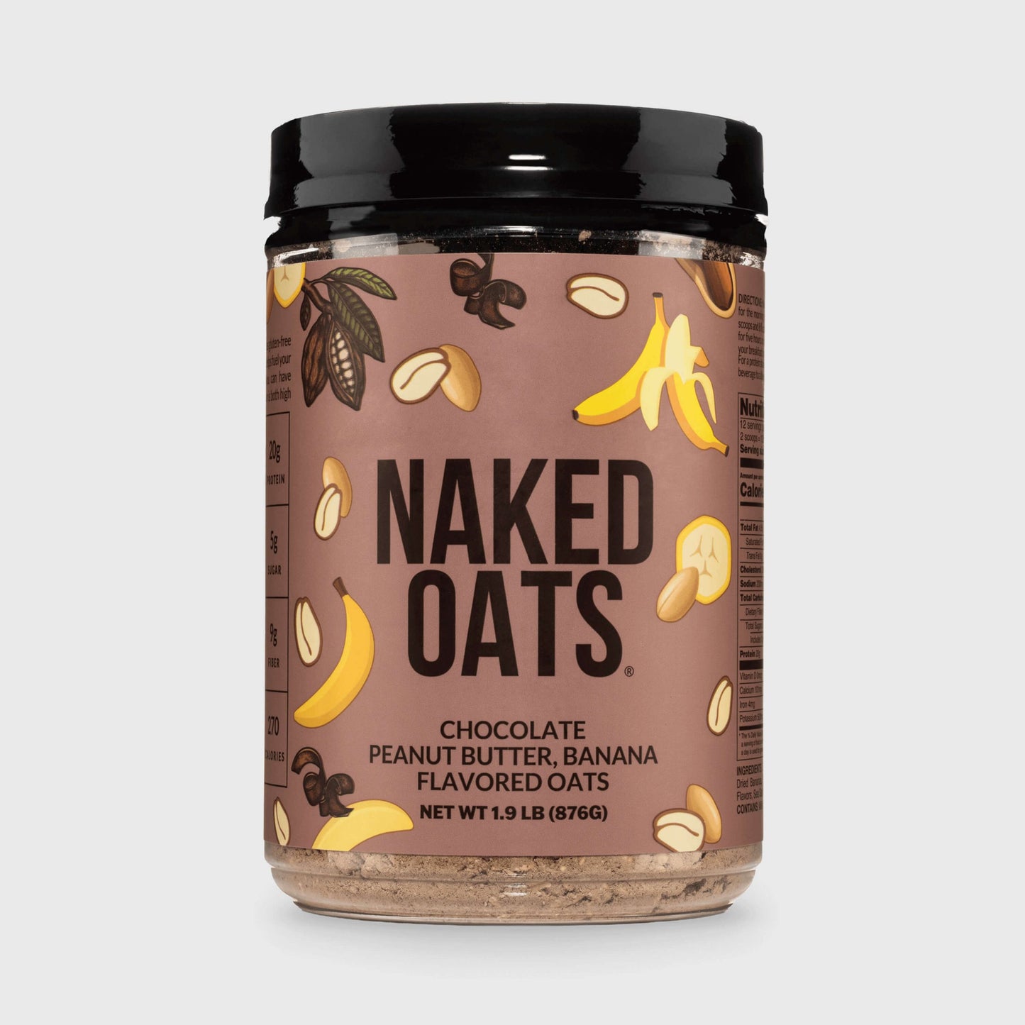 Chocolate Peanut Butter Banana Protein Oats - Chocolate PB Banana, Clean Everyday Nutrition