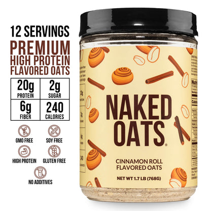 Cinnamon Roll Protein Oats - Cinnamon Roll, Clean Everyday Nutrition