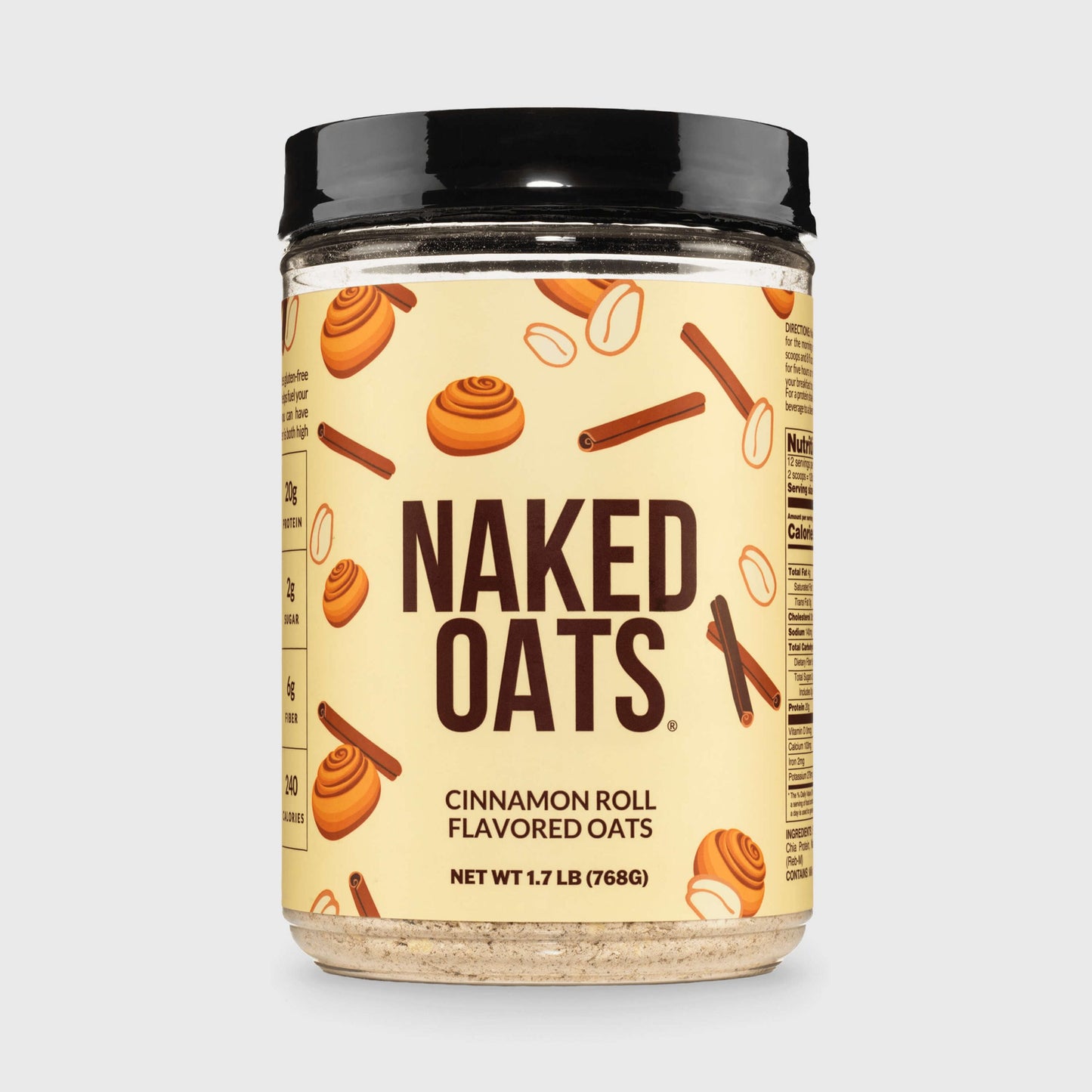 Cinnamon Roll Protein Oats - Cinnamon Roll, Clean Everyday Nutrition