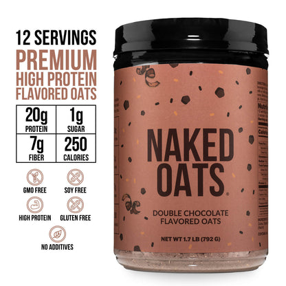 Double Chocolate Protein Oats - Double Chocolate, Clean Everyday Nutrition