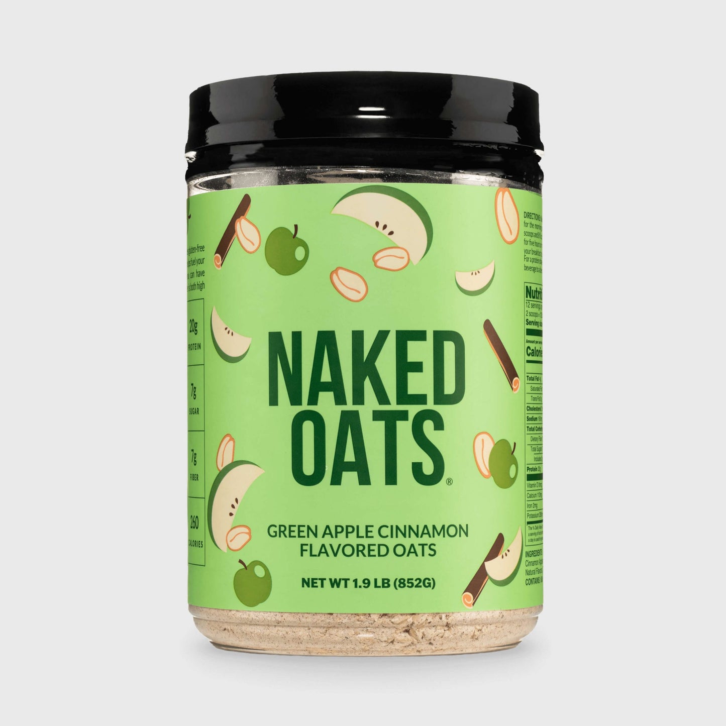 Green Apple Cinnamon Protein Oats - Green Apple Cinnamon, Clean Everyday Nutrition