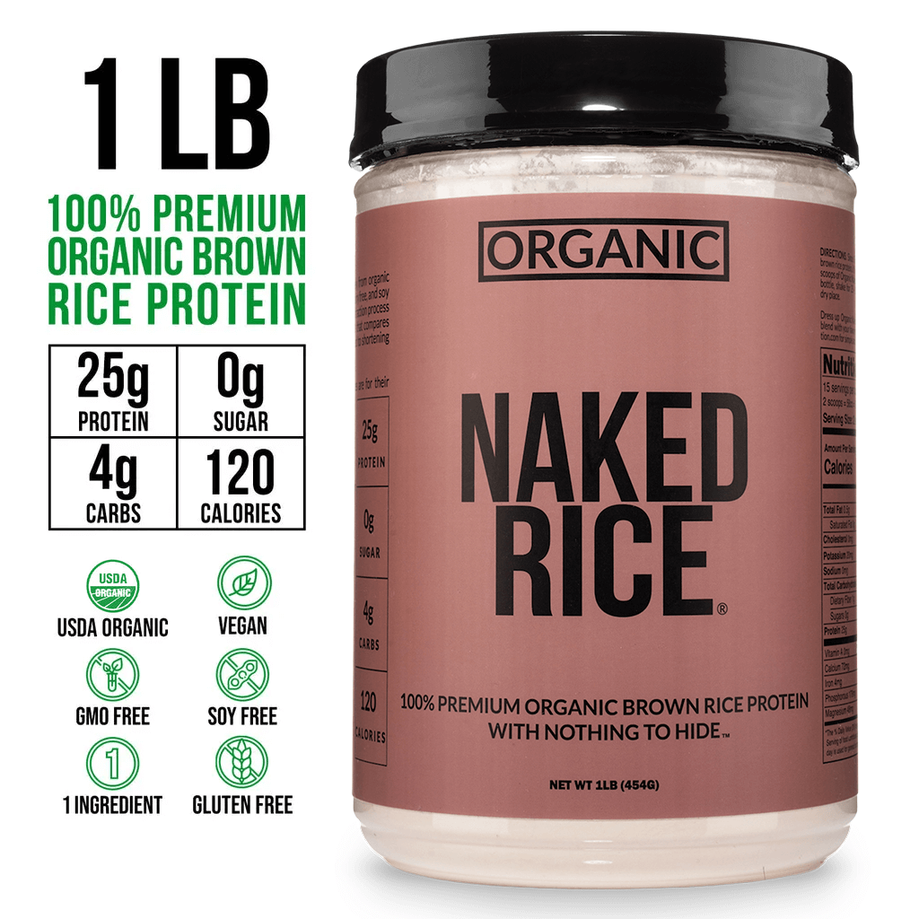 Organic Brown Rice Protein Powder 1lb - Unflavored 1LB, Plant Based Daily Nutrition