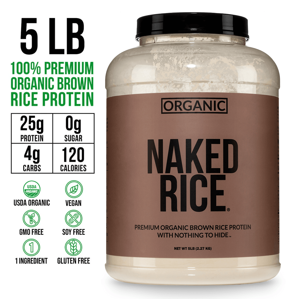 Organic Brown Rice Protein Powder - 5LB Unflavored, Plant Based Daily Nutrition