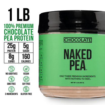 Chocolate Pea Protein Powder - Chocolate, Plant Based Daily Nutrition