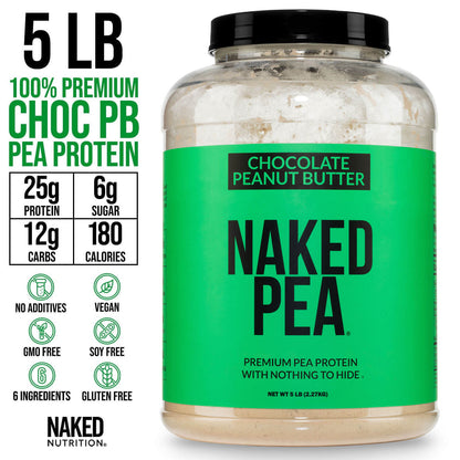 Chocolate Peanut Butter Pea Protein Powder - Chocolate PB, Plant Based Daily Nutrition