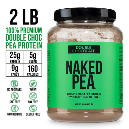 Double Chocolate Pea Protein Powder - Double Chocolate, Plant Based Daily Nutrition