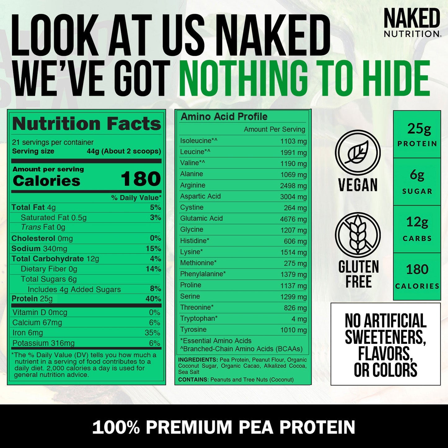 Chocolate Peanut Butter Pea Protein Powder - Chocolate PB, Plant Based Daily Nutrition