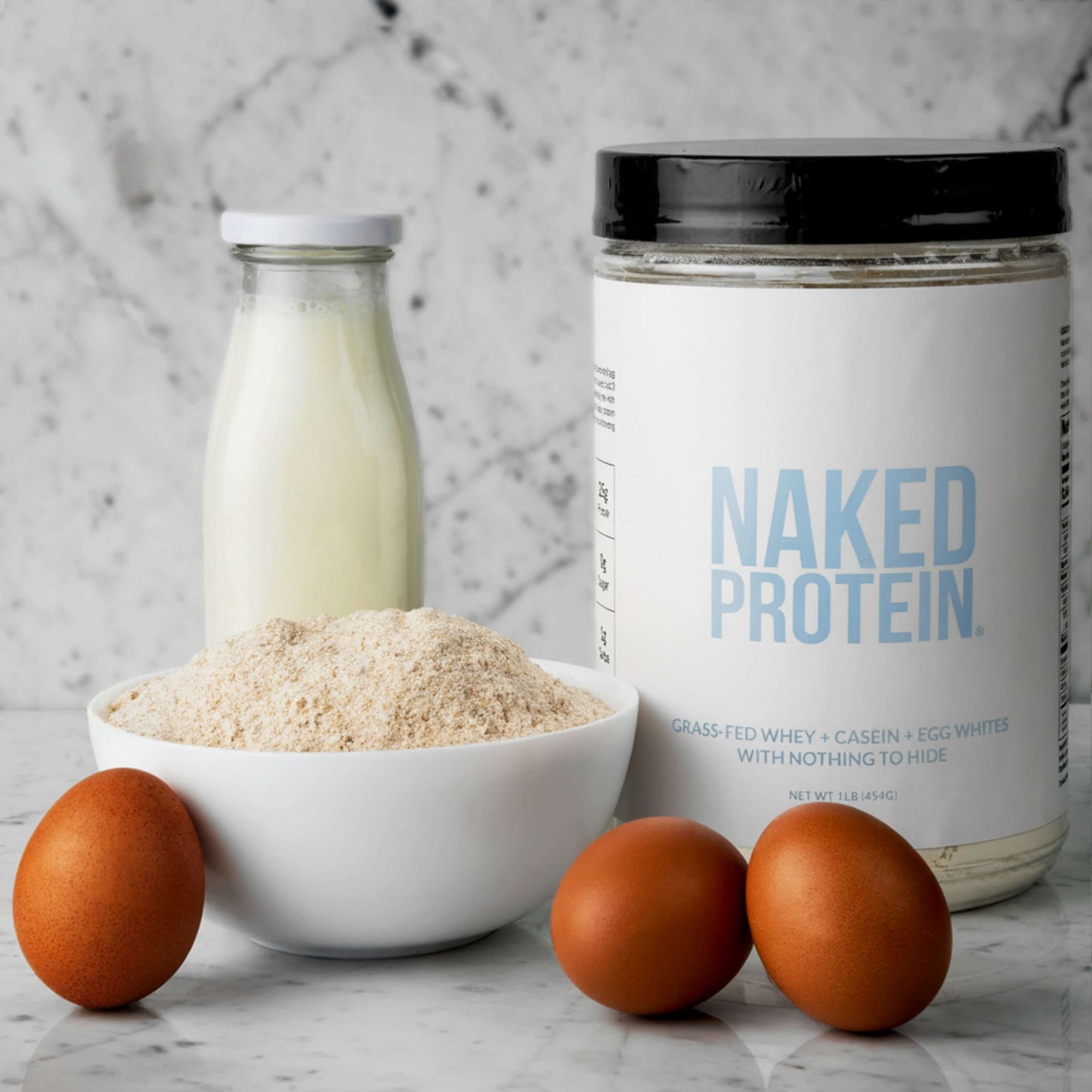 Protein Powder Blend - 1LB Egg Whey & Casein Protein Blend - 1LB, Clean Daily Protein Support