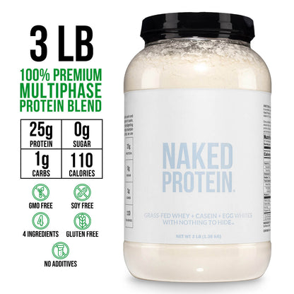 Protein Powder Blend - 3LB Egg Whey & Casein Protein Blend - 3LB, Clean Daily Protein Support