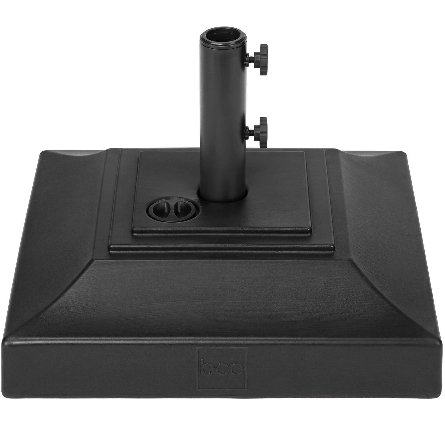 Plastic Patio Umbrella Base Pole Holder Accessory with Adjustable Knob for outdoor comfort and convenience