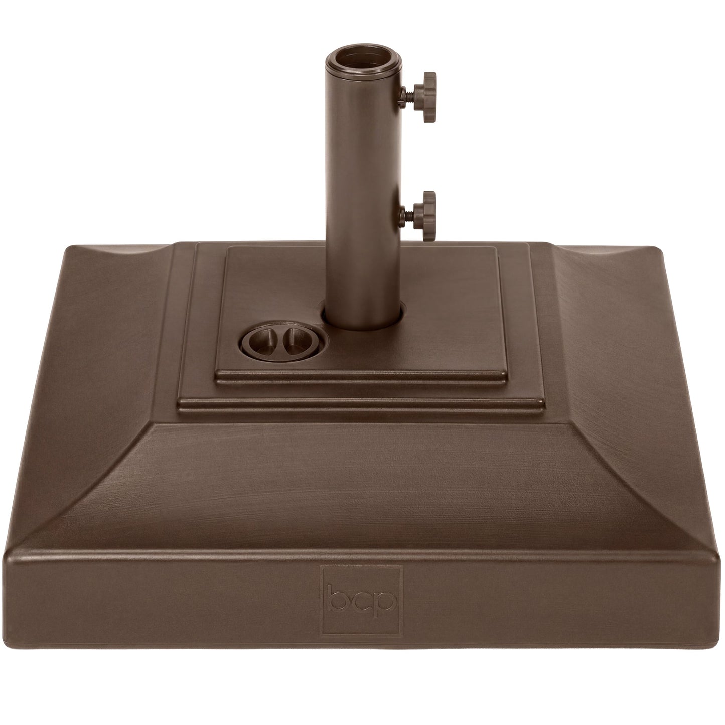 Plastic Patio Umbrella Base Pole Holder Accessory with Adjustable Knob for outdoor comfort and convenience