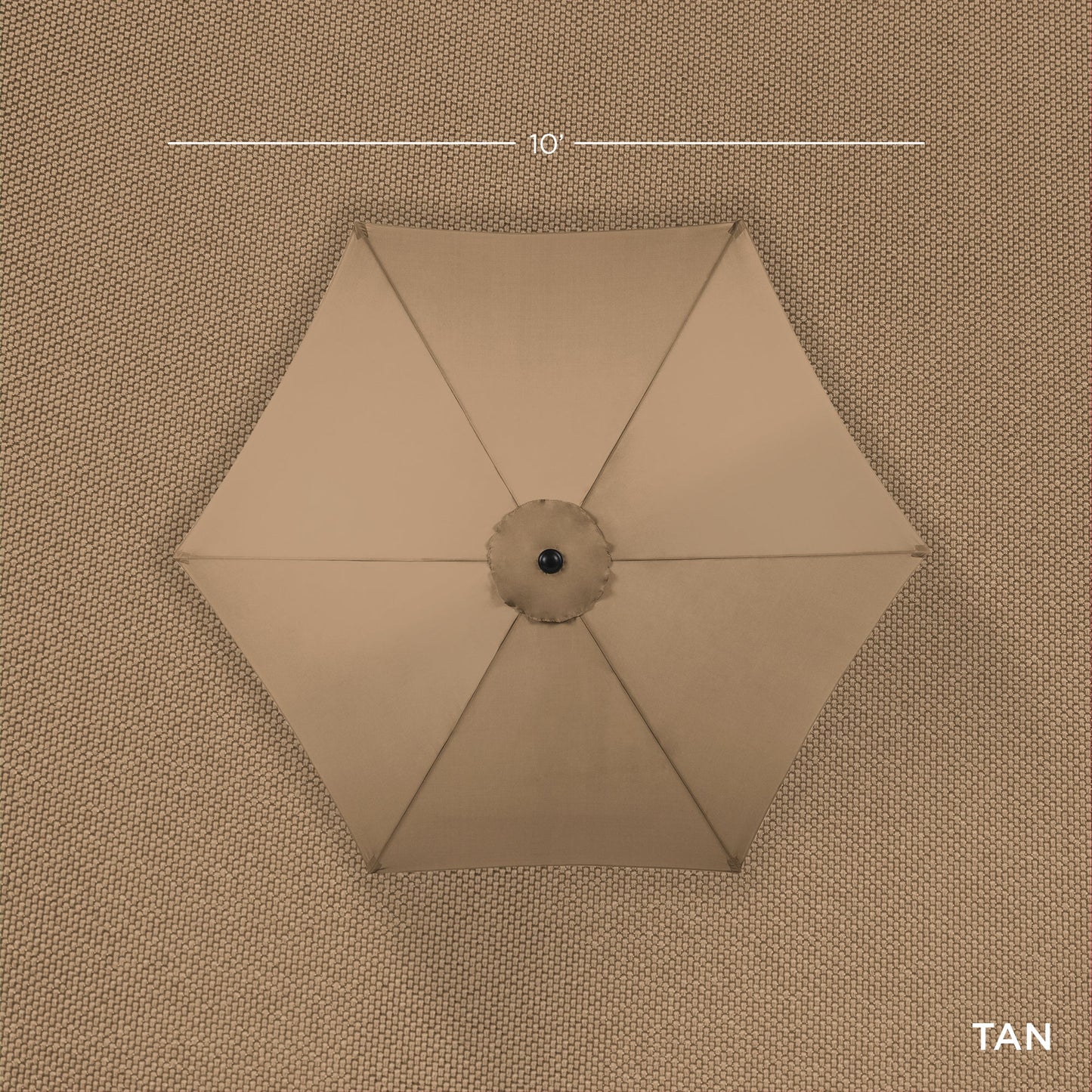 Outdoor Steel Market Patio Umbrella Decoration with Tilt Crank Lift - 10ft with practical outdoor-ready details