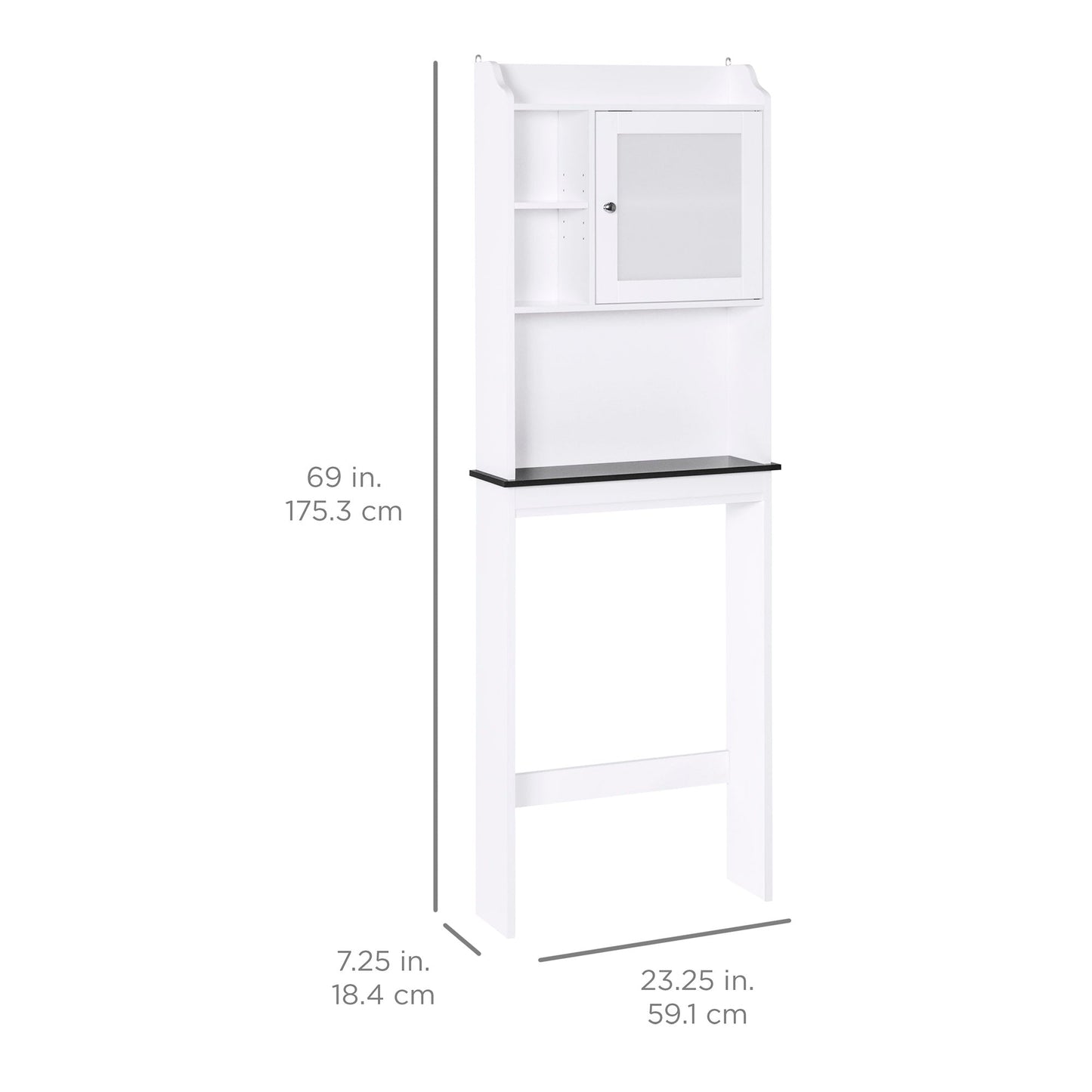 Over-the-Toilet Bathroom Storage Cabinet with 1 Door designed for everyday comfort and storage